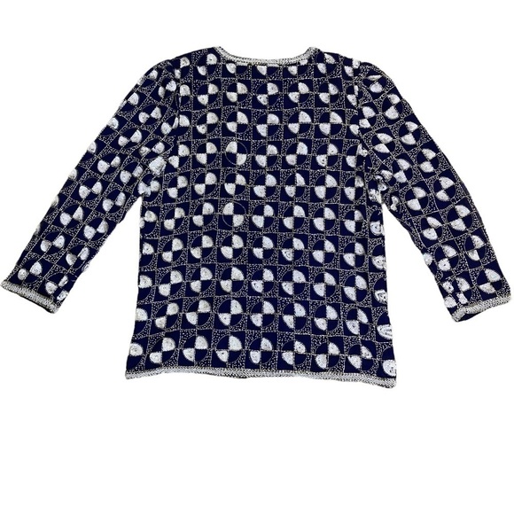 Vintage 80s Eves Allure Silk Sequined Party Blazer Dress Jacket Elegant Sz M - Picture 7 of 15